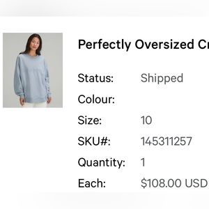 Lululemon Perfectly Oversized Graphic Crew